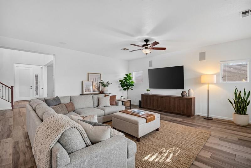 Virtual staging listing photo after